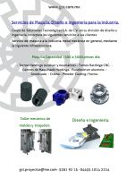 os de Maquila, Diseño e Ingeniería para la Industria metal mecánica